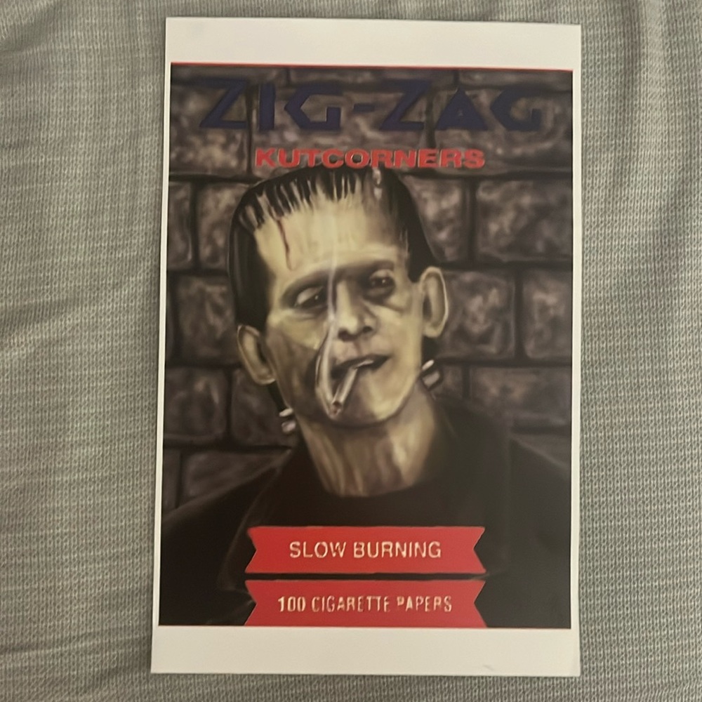 Smoking Frankenstein Monster art print 11x17